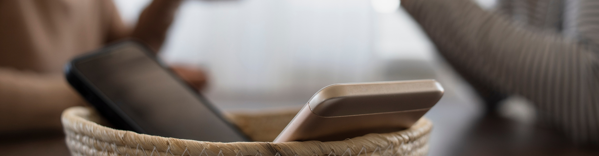 People Having a Conversation without Phones