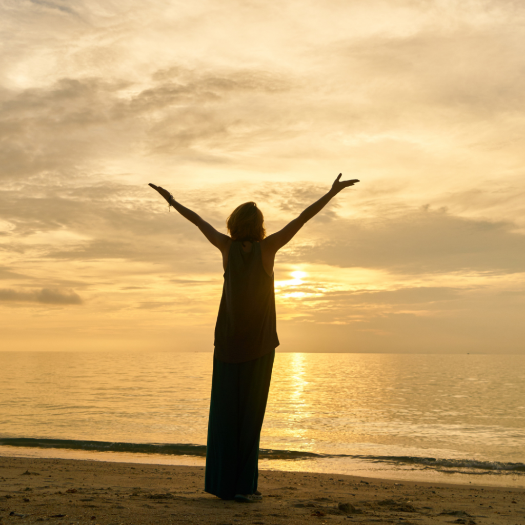 Woman Posing in the Sunset